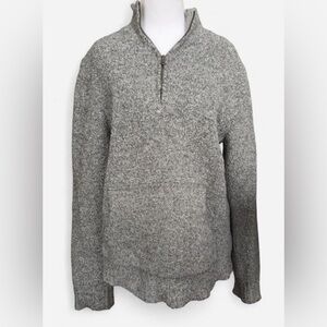 Natural Reflections Women's Gray Quarter Zip Sweater